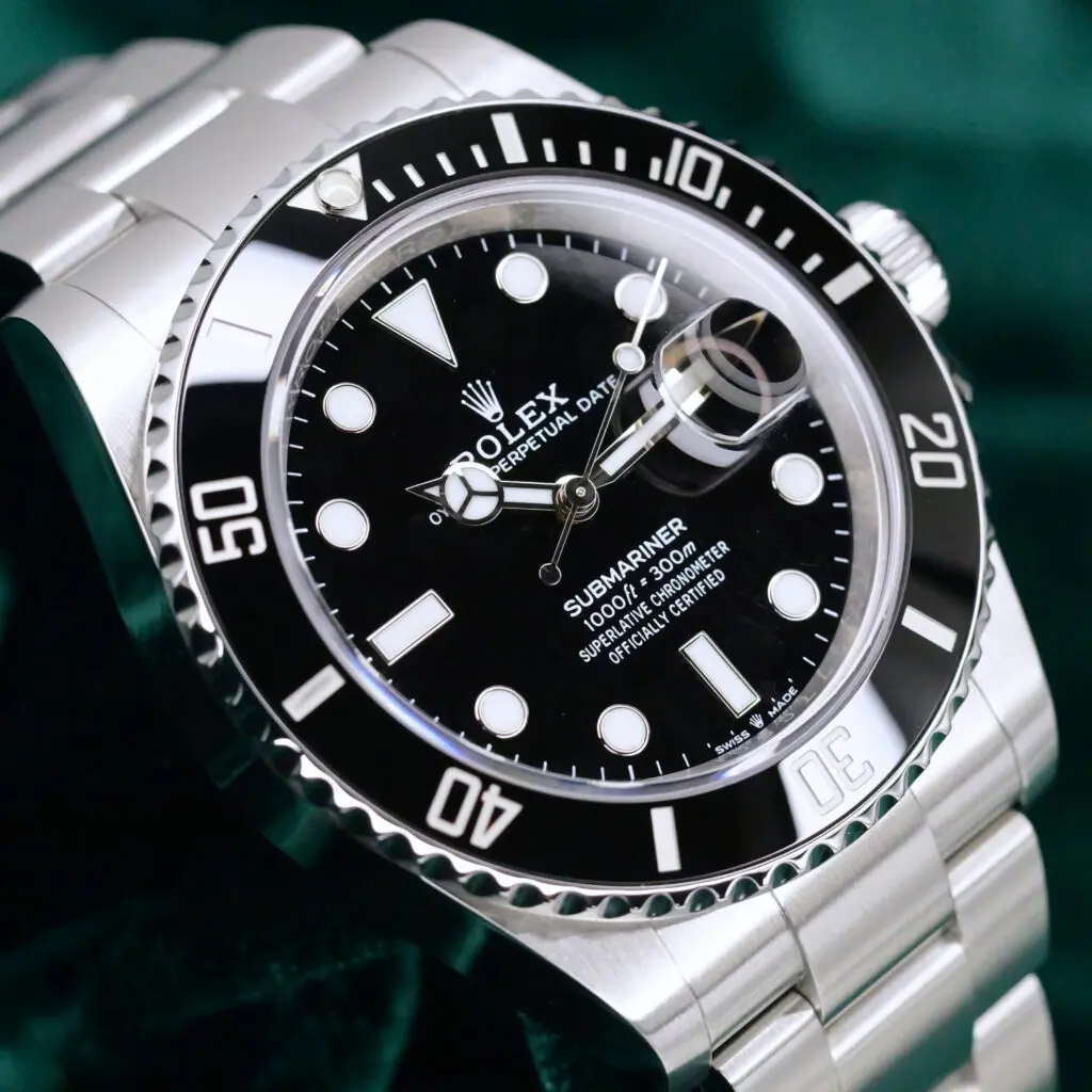Rolex Submariner Date Black Dial Black Ceramic Bezel Oyster Bracelet Stainless Steel 41mm MINT CONDITION COMPLETE SET 126610LN