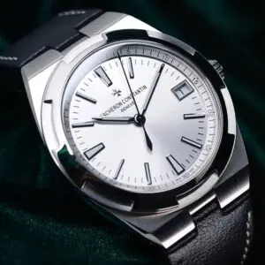 Vacheron Constantin Overseas Silver Dial Black Leather Strap Stainless Steel 41mm MINT CONDITION COMPLETE SET 4500V/110A-B126