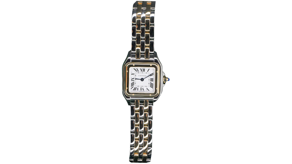 Cartier Panthère de Cartier Small Steel Yellow Gold Bezel