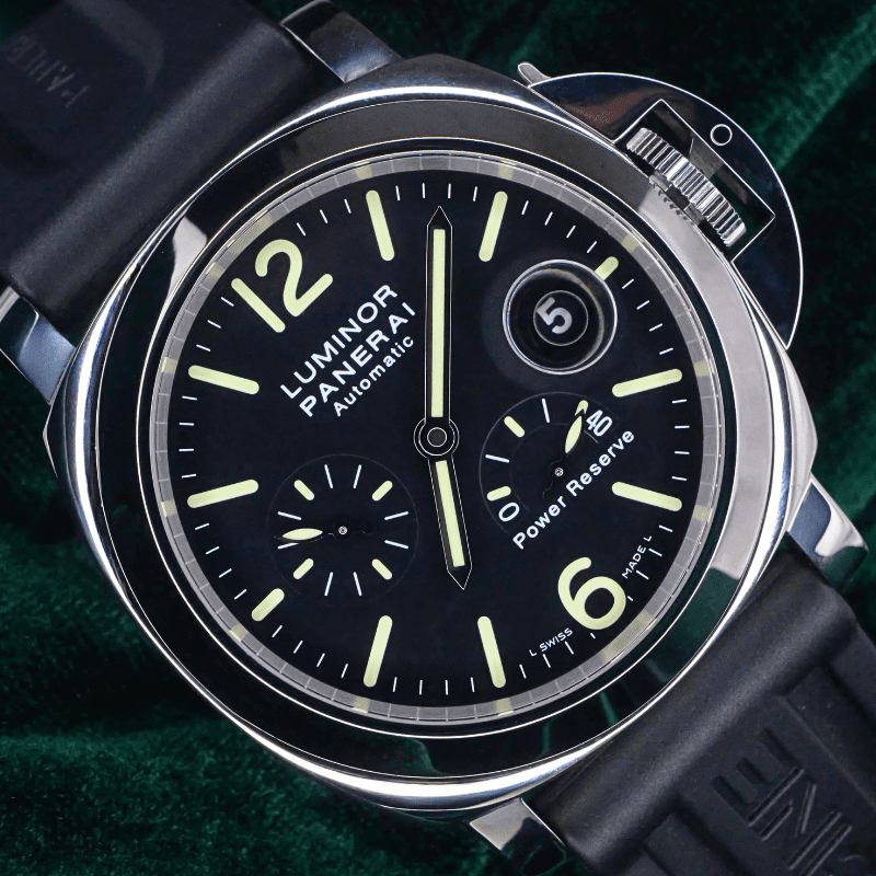Panerai Luminor Power Reserve Automatic Acciaio PAM00090 front diagonal