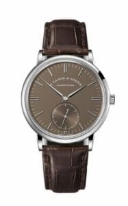 A. Lange & Söhne Saxonia Automatik White Gold / Terra Brown Ginza 380.044