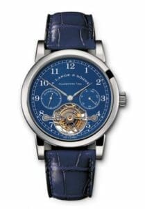 A. Lange & Söhne Tourbillon Pour le Mérite White Gold Blue 701.007