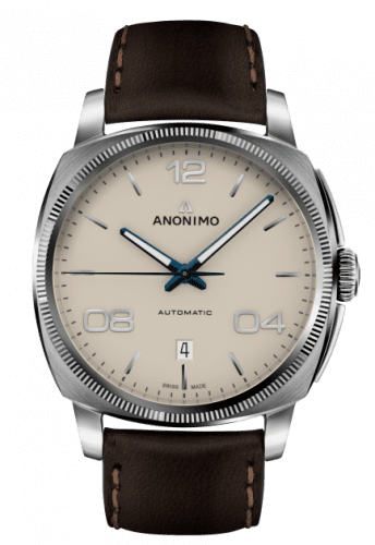 Anonimo Epurato Automatic Stainless Steel / Cream / Leather AM-4000.01.310.W42
