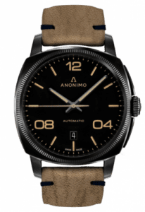 Anonimo Epurato Automatic Stainless Steel / DLC / Black / Leather AM-4000.02.292.K19