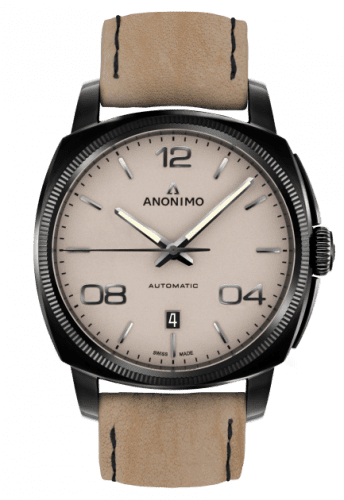 Anonimo Epurato Automatic Stainless Steel / DLC / Sand / Leather AM-4000.02.229.K19