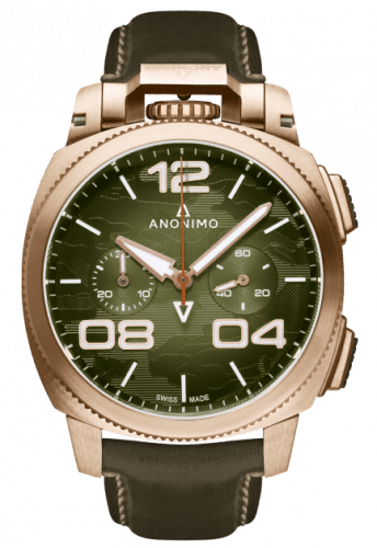 Anonimo Militare Automatic Bronze / Green Camouflage / Leather AM-1123.01.001.A05