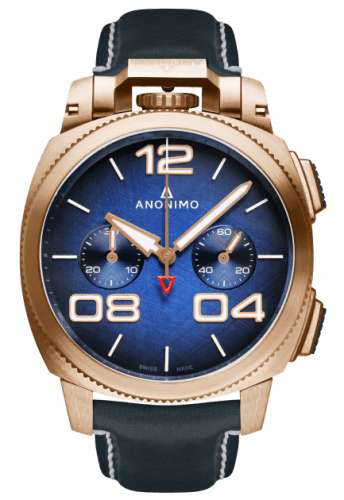 Anonimo Militare Chrono Bronze / Blue / Leather AM-1120.04.003.A03
