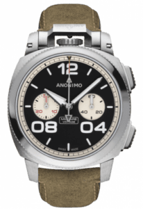 Anonimo Militare Chrono Stainless Steel / Black / Leather AM-1122.01.002.A21