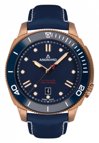 Anonimo Nautilo Automatic Bronze / Blue / Leather AM-1002.07.005.A07