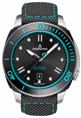 Anonimo Nautilo Automatic Stainless Steel / DLC / Black / Canvas AM-1002.13.113.T34