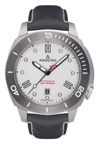 Anonimo Nautilo Automatic Stainless Steel / White / Leather AM-1002.04.003.A04
