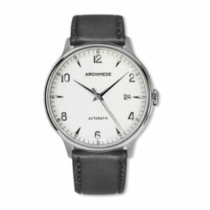 Archimede 1950-2 Stainless Steel / Silver / Black Leather UA8068P-A1.1