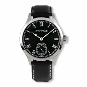 Archimede DeckWatch Stainless Steel / Black / Black Leather UA7952-H4.1