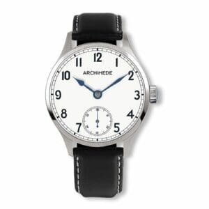 Archimede DeckWatch Stainless Steel / Silver / Black Leather UA7929-H1.1