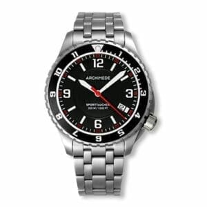 Archimede SportTaucher GMT Stainless Steel / Black / Bracelet UA8974B-GS-A1.1