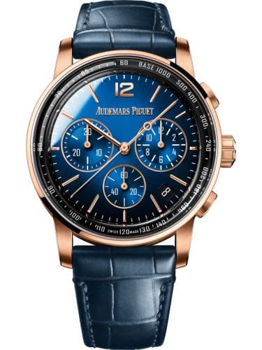 Audemars Piguet CODE 11.59 Chronograph Selfwinding Pink Gold Blue 26393OR.OO.A028CR.01