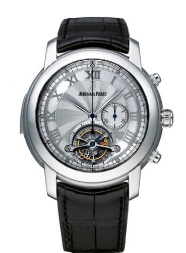 Audemars Piguet Jules Audemars Minute Repeater Tourbillon Chronograph Platinum Silver 26050PT.OO.D002CR.01