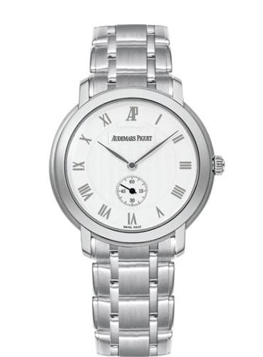 Audemars Piguet Jules Audemars Small Seconds White Gold Silver Bracelet 15155BC.OO.1229BC.01