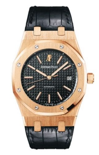 Audemars Piguet Royal Oak 15300 Pink Gold Black Strap 15300OR.OO.D002CR.01