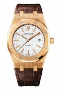 Audemars Piguet Royal Oak 15300 Pink Gold Silver Strap   15300OR.OO.D088CR.02