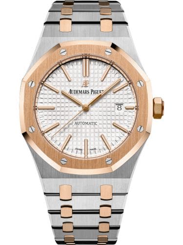 Audemars Piguet Royal Oak 15400 Stainless Steel Pink Gold Silver 15400SR.OO.1220SR.01