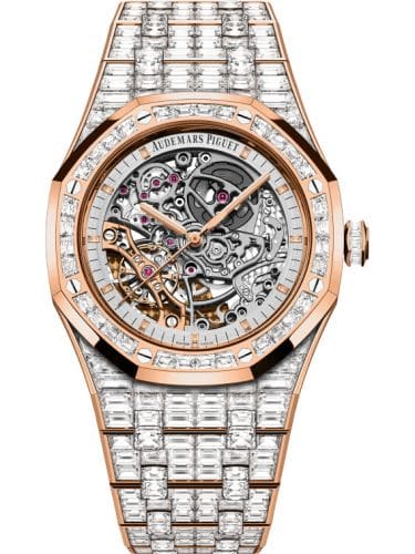 Audemars Piguet Royal Oak 41 Double Balance Wheel Openworked Pink Gold Baguette 15417OR.ZZ.1267OR.01