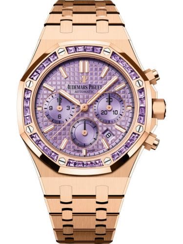 Audemars Piguet Royal Oak Chronograph 38 Pink Gold Amethysts Purple 26319OR.AY.1256OR.01