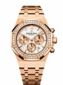 Audemars Piguet Royal Oak Chronograph 38 Pink Gold Diamond Silver   26315OR.ZZ.1256OR.01