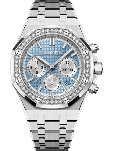 Audemars Piguet Royal Oak Chronograph 38 Stainless Steel - Diamond Light Blue 26715ST.ZZ.1356ST.01