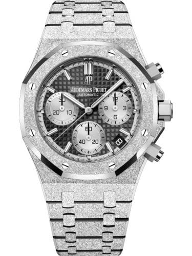 Audemars Piguet Royal Oak Chronograph 41 Frosted White Gold Black 26239BC.GG.1224BC.02