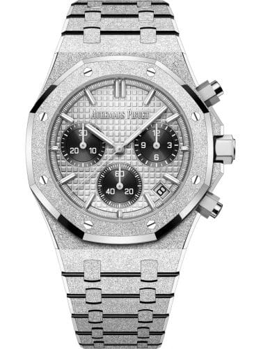 Audemars Piguet Royal Oak Chronograph 41 Frosted White Gold Grey Japan 26240BC.GG.1324BC.01