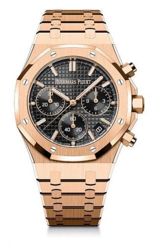Audemars Piguet Royal Oak Chronograph 41 Pink Gold Black 50th Anniversary 26240OR.OO.1320OR.02