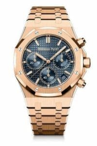 Audemars Piguet Royal Oak Chronograph 41 Pink Gold Blue 50th Anniversary   26240OR.OO.1320OR.0