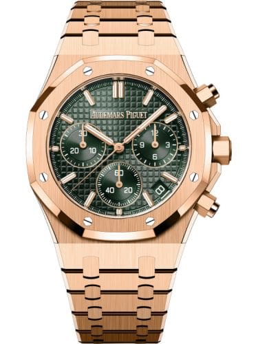 Audemars Piguet Royal Oak Chronograph 41 Pink Gold Green 26240OR.OO.1320OR.08