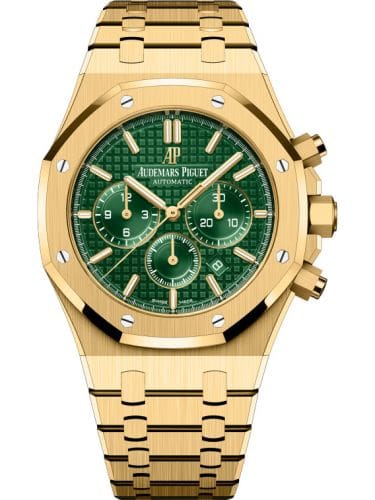 Audemars Piguet Royal Oak Chronograph 41 Yellow Gold Green Bracelet 26331BA.OO.1220BA.02