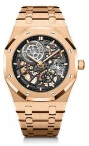 Audemars Piguet Royal Oak Extra-Thin Openworked Pink Gold 50th Anniversary    16204OR.OO.1240OR.01