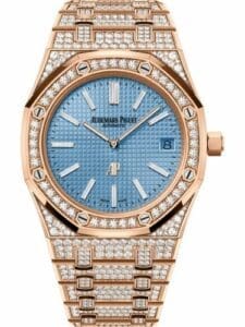 Audemars Piguet Royal Oak Extra-Thin Pink Gold Diamond Blue   15202OR.ZZ.1241OR.01