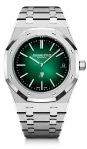 Audemars Piguet Royal Oak Extra-Thin Platinum Green 50th Anniversary   16202PT.OO.1240PT.01