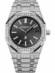 Audemars Piguet Royal Oak Extra-Thin White Gold Diamond Black   15202BC.ZZ.1241BC.03