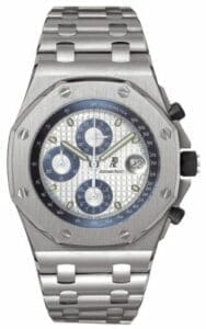Audemars Piguet Royal Oak OffShore 25721 Chronograph Titanium Silver Blue   25721TI.OO.1000TI.03