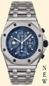 Audemars Piguet Royal Oak OffShore 25854 Perpetual Calendar White Gold Blue    25854BC.O.1150BC.01