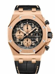 Audemars Piguet Royal Oak Offshore 26470 Pink Gold Black Alligator   26470OR.OO.A002CR.02