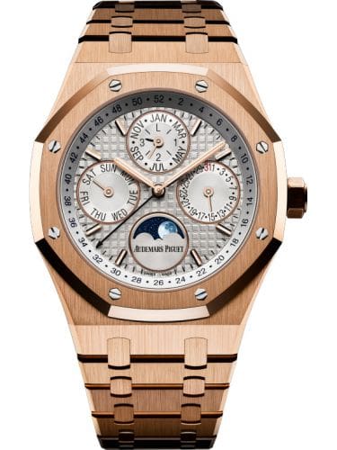 Audemars Piguet Royal Oak Perpetual Calendar 41 Pink Gold Silver 26574OR.OO.1220OR.01