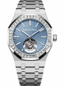 Audemars Piguet Royal Oak Self-Winding Flying Tourbillon Platinum Baguette Ice Blue   6535PT.ZZ.1220PT.01
