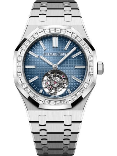 Audemars Piguet Royal Oak Self-Winding Flying Tourbillon White Gold - Diamond Smoked Blue 26730BC.ZZ.1320BC.02