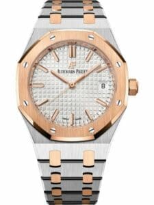 Audemars Piguet Royal Oak Selfwinding 34 Stainless Steel Red Gold Silver Bracelet  77350SR.OO.1261SR.01