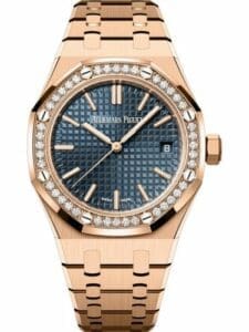 Audemars Piguet Royal Oak Selfwinding 37 Pink Gold - Diamond Blue    15551OR.ZZ.1356OR.05