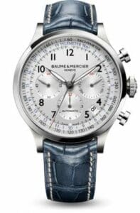 Baume & Mercier Capeland Chronograph 44 Silver / Alligator 10063