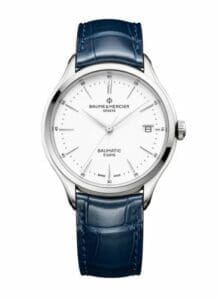 Baume & Mercier Clifton Baumatic Stainless Steel / White / Alligator 10398