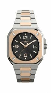 Bell & Ross BR 05 Stainless Steel / Rose Gold / Black / Bracelet BR05A-BL-STPG/SSG